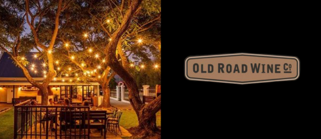 A picture of The Old Road Wine Co. winery with their logo.